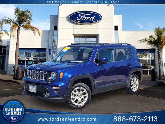 Jetset Blue Clearcoat 2021 Jeep Renegade Latitude 4WD SUV / Crossover Four-Wheel Drive 9-Speed Automatic