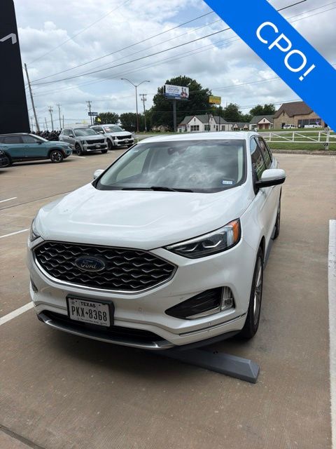 White Metallic 2021 Ford Edge SUV / Crossover Front-Wheel Drive 8-Speed Automatic