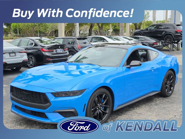 Grabber Blue Metallic 2024 Ford Mustang EcoBoost Fastback RWD Coupe Rear-Wheel Drive Automatic