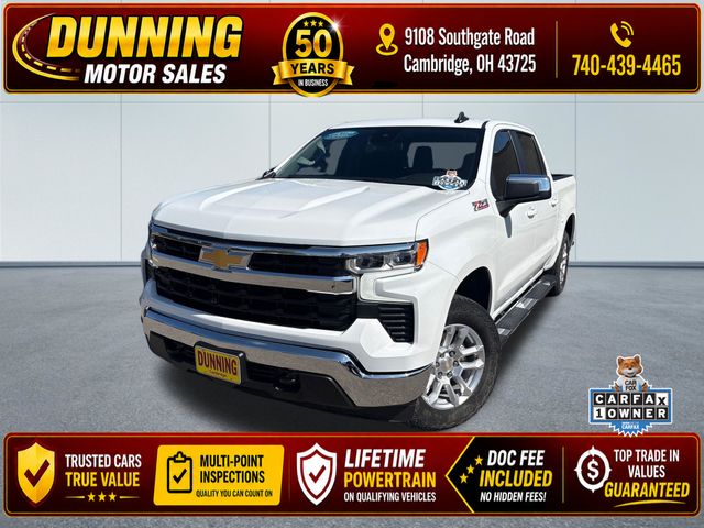 Summit White 2025 Chevrolet Silverado 1500 Pickup Truck Four-Wheel Drive Automatic