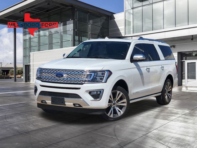 2021 Star White Metallic Tri-Coat Ford Expedition Max Platinum 4X4 SUV