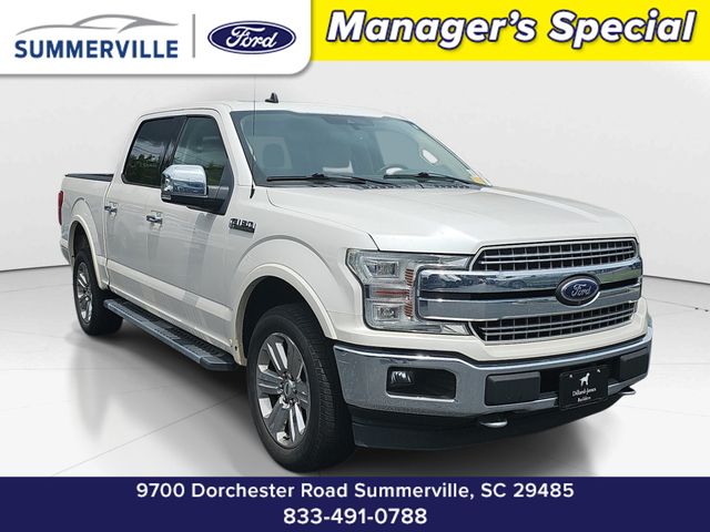 White Platinum Clearcoat Metallic 2019 Ford F-150 Pickup Truck Four-Wheel Drive Automatic