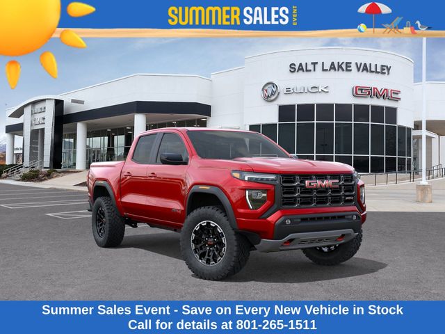Volcanic Red Tintcoat 2026 GMC Canyon AT4 Crew Cab 4WD Pickup Truck Four-Wheel Drive 8-Speed Automatic