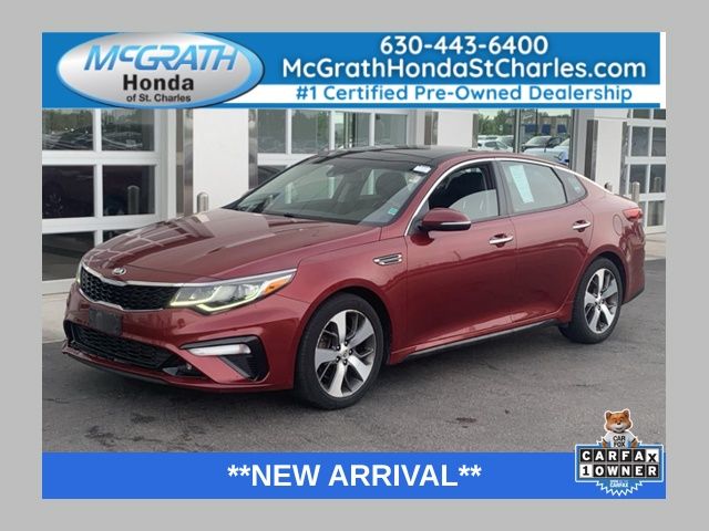Passion Red 2019 Kia Optima S FWD Sedan Front-Wheel Drive 6-Speed Automatic