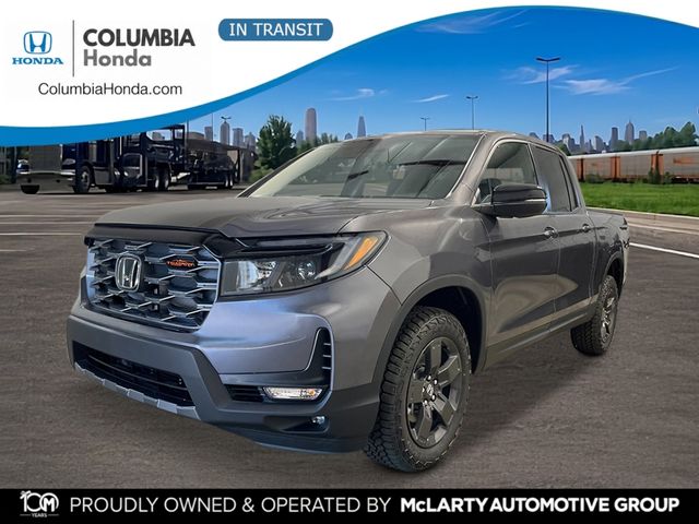 Gray (Modern Steel Metallic) 2026 Honda Ridgeline Pickup Truck All-Wheel Drive 9-Speed Automatic