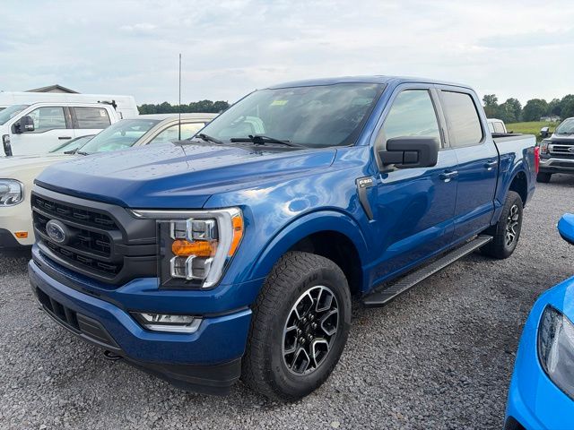 Blue Metallic 2023 Ford F-150 Pickup Truck Four-Wheel Drive Automatic