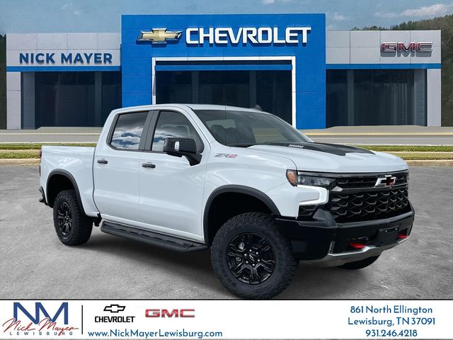 Summit White 2025 Chevrolet Silverado 1500 ZR2 Crew Cab 4WD Pickup Truck Four-Wheel Drive Automatic