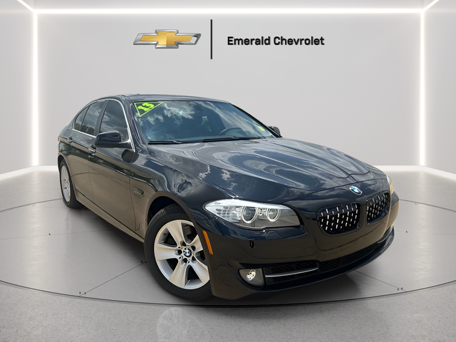 Jet Black 2013 BMW 5 Series Sedan All-Wheel Drive 8-Speed Automatic