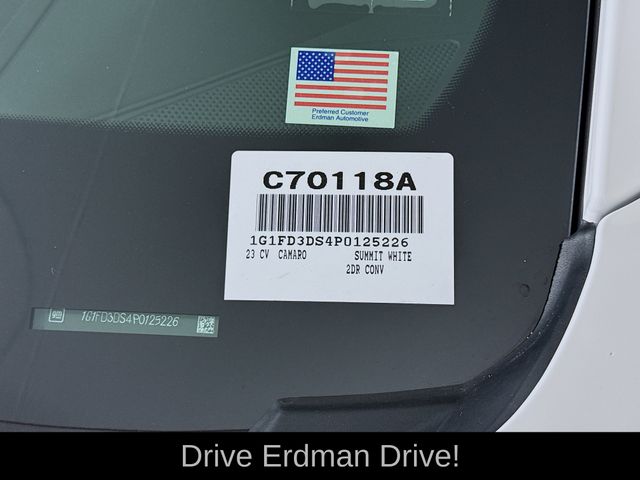 Used 2023 Chevrolet Camaro Convertible