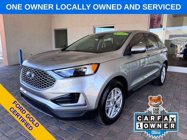 Iconic Silver Metallic 2024 Ford Edge SEL AWD SUV / Crossover All-Wheel Drive 8-Speed Automatic