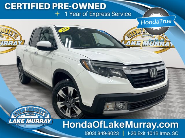 White Diamond Pearl 2019 Honda Ridgeline RTL-E AWD Pickup Truck All-Wheel Drive 6-Speed Automatic