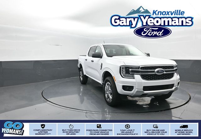 Oxford White 2025 Ford Ranger XLT SuperCrew 4WD Pickup Truck Four-Wheel Drive Automatic