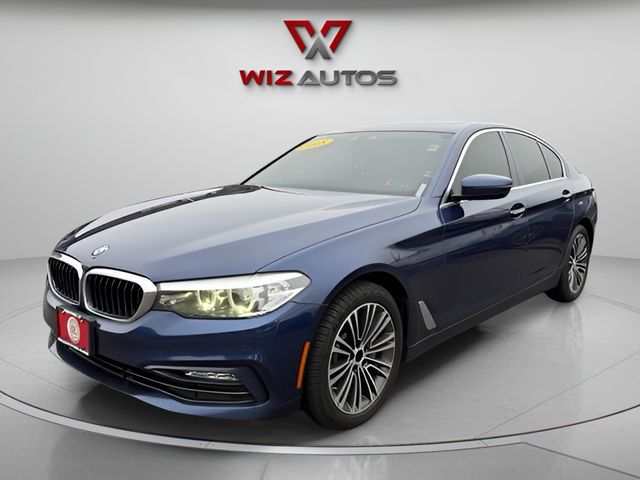 Mediterranean Blue Metallic 2018 BMW 5 Series Sedan All-Wheel Drive 8-Speed Automatic