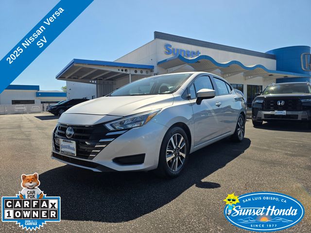 Brilliant Silver Metallic 2025 Nissan Versa Sedan Front-Wheel Drive Continuously Variable Transmission