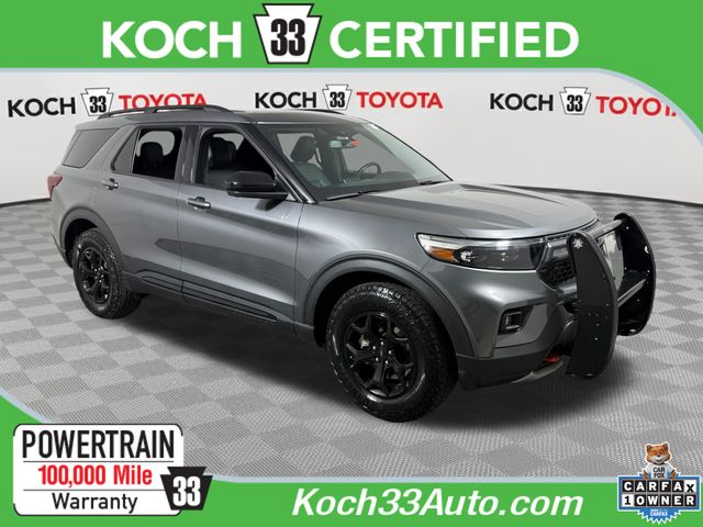 Gray Metallic 2023 Ford Explorer SUV / Crossover All-Wheel Drive Automatic