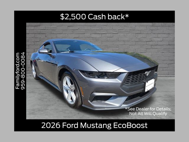 Carbonized Gray Metallic 2026 Ford Mustang Coupe Rear-Wheel Drive Automatic