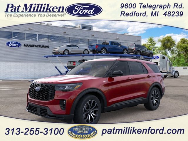 Rapid Red Metallic Tinted Clearcoat 2026 Ford Explorer SUV / Crossover All-Wheel Drive Automatic