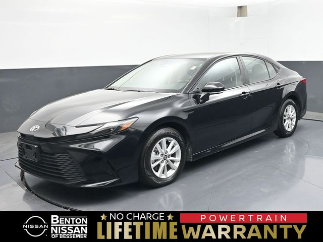Midnight Black Metallic 2025 Toyota Camry LE FWD Sedan Front-Wheel Drive Continuously Variable Transmission