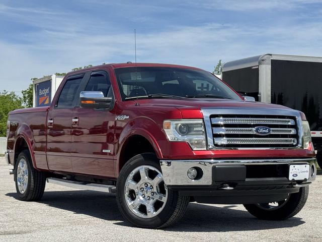 Ruby Red Metallic 2013 Ford F-150 Lariat SuperCrew 4WD Pickup Truck Four-Wheel Drive 6-Speed Automatic