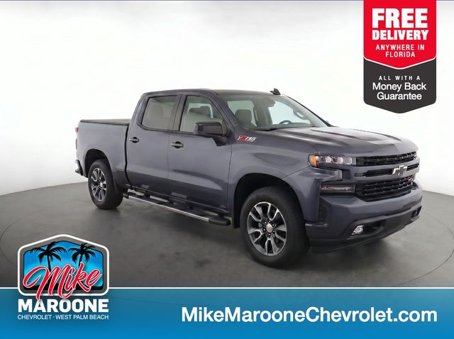Gray (Satin Steel Metallic) 2019 Chevrolet Silverado 1500 Pickup Truck Four-Wheel Drive 8-Speed Automatic