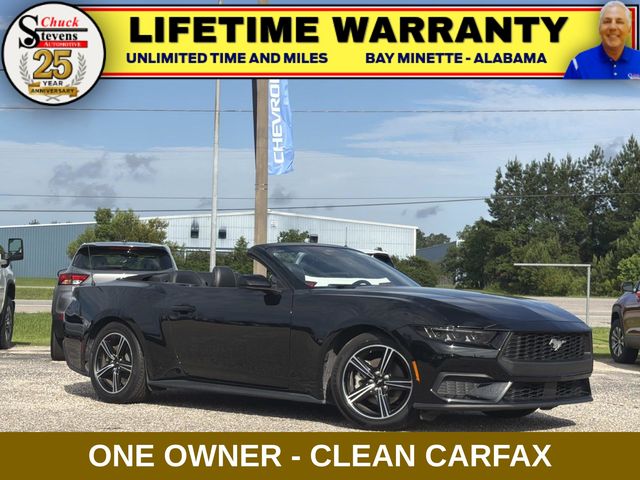 Shadow Black 2025 Ford Mustang Convertible Rear-Wheel Drive Automatic