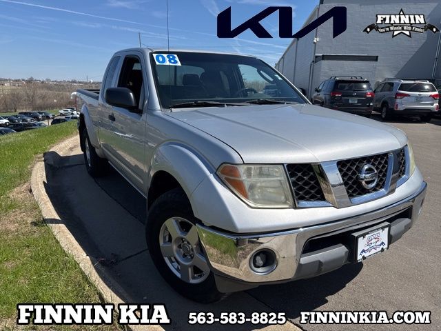 Radiant Silver 2008 Nissan Frontier SE King Cab V6 4WD Pickup Truck Four-Wheel Drive 5-Speed Automatic Overdrive