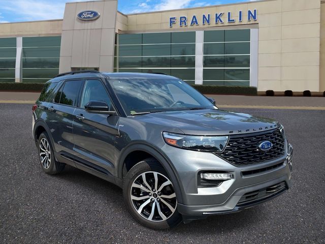 Carbonized Gray Metallic 2023 Ford Explorer SUV / Crossover All-Wheel Drive Automatic