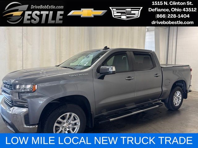 Gray (Satin Steel Metallic) 2021 Chevrolet Silverado 1500 Pickup Truck Four-Wheel Drive 8-Speed Automatic