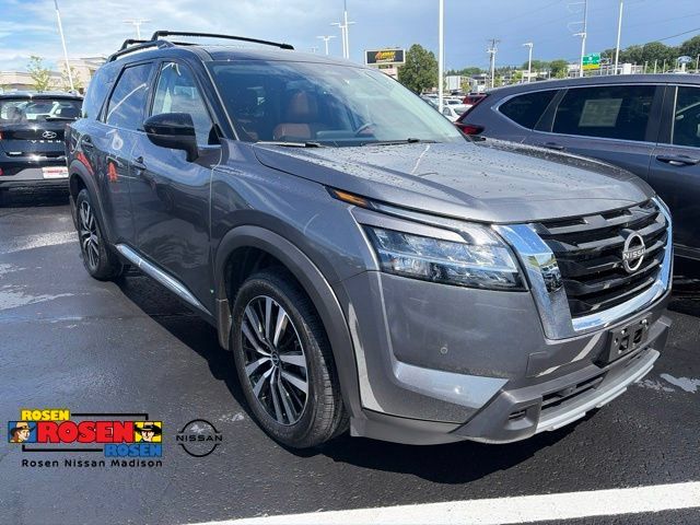 Gun Metallic/Super Black 2023 Nissan Pathfinder SUV / Crossover All-Wheel Drive 9-Speed Automatic