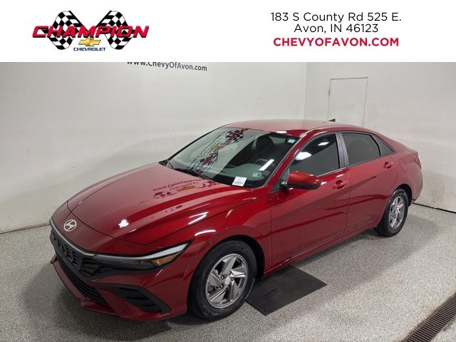 Ultimate Red 2025 Hyundai Elantra SE FWD Sedan Front-Wheel Drive Continuously Variable Transmission