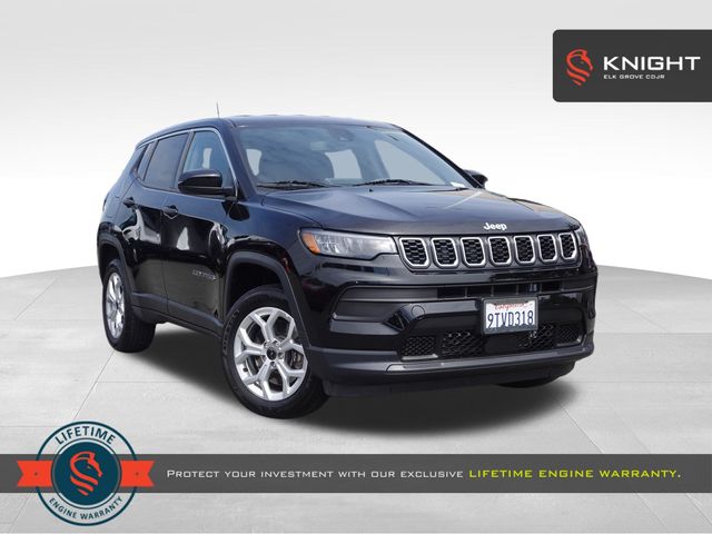 Diamond Black Crystal Pearlcoat 2025 Jeep Compass SUV / Crossover Four-Wheel Drive 8-Speed Automatic