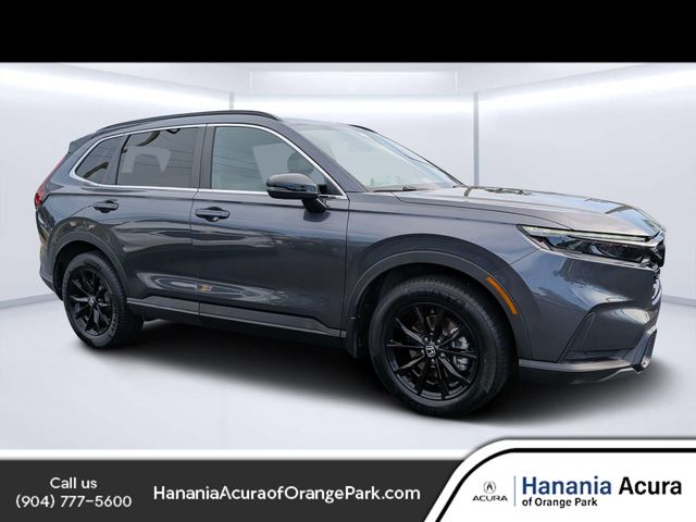Meteorite Gray Metallic 2024 Honda CR-V Hybrid SUV / Crossover All-Wheel Drive Continuously Variable Transmission