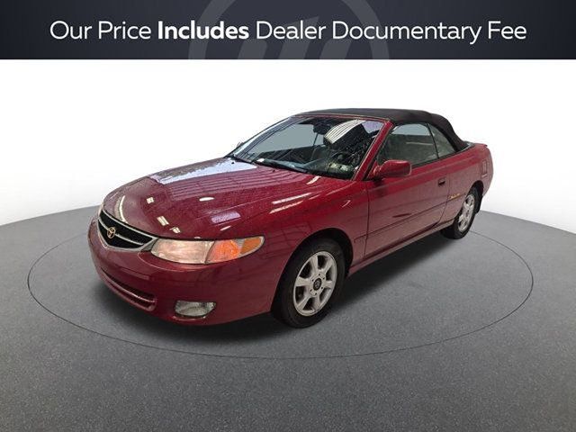 Red Flame Metallic 2001 Toyota Camry Solara Convertible Front-Wheel Drive 4-Speed Automatic