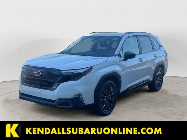Crystal White Pearl 2025 Subaru Forester SUV / Crossover All-Wheel Drive Continuously Variable Transmission