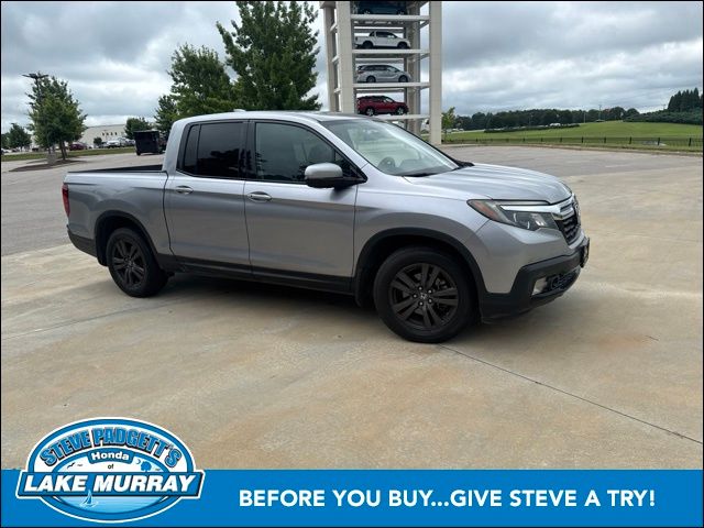 Silver 2018 Honda Ridgeline Pickup Truck Front-Wheel Drive 6-Speed Automatic