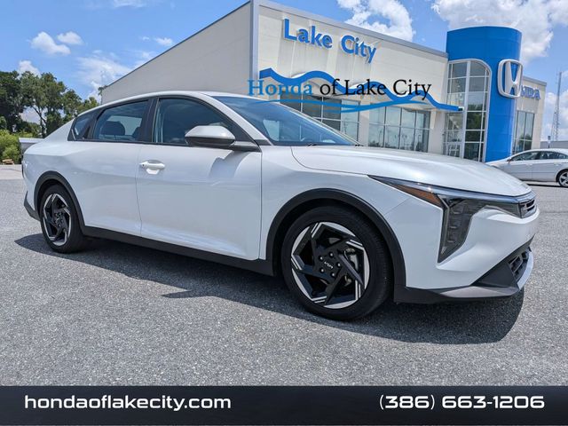 Snow White Pearl 2025 Kia K4 EX FWD Sedan Front-Wheel Drive Continuously Variable Transmission
