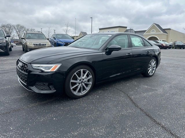 Mythos Black Metallic 2025 Audi A6 quattro Premium 45 TFSI Sedan All-Wheel Drive 7-Speed Automatic