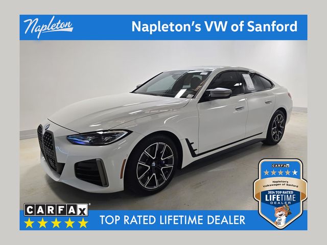 Alpine White 2023 BMW 4 Series M440i Gran Coupe RWD Sedan Rear-Wheel Drive 8-Speed Automatic