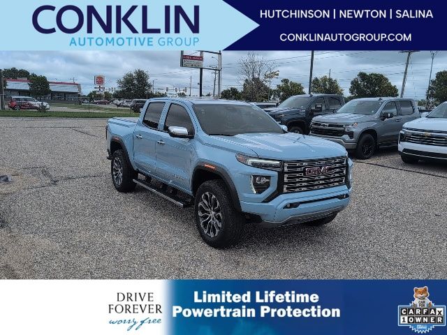 Glacier Metallic 2025 GMC Canyon Pickup Truck Four-Wheel Drive 8-Speed Automatic