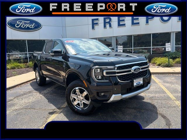 Shadow Black 2025 Ford Ranger Pickup Truck Four-Wheel Drive Automatic