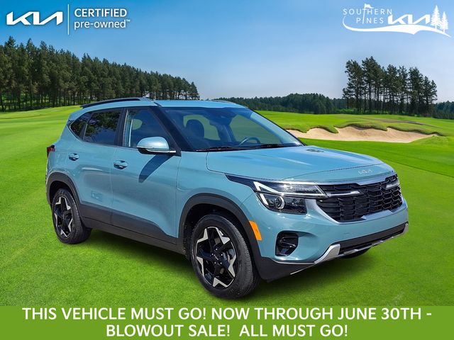 Pluton Blue 2024 Kia Seltos EX AWD SUV / Crossover All-Wheel Drive Continuously Variable Transmission