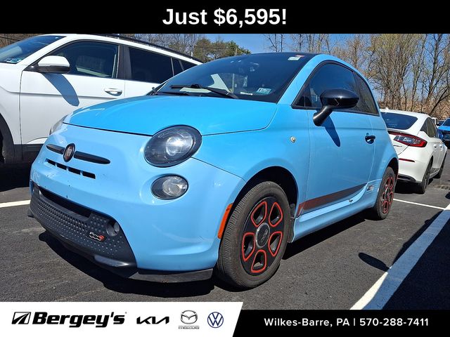 Celeste Blu (Retro Light Blue) 2016 FIAT 500e FWD Hatchback Front-Wheel Drive Automatic
