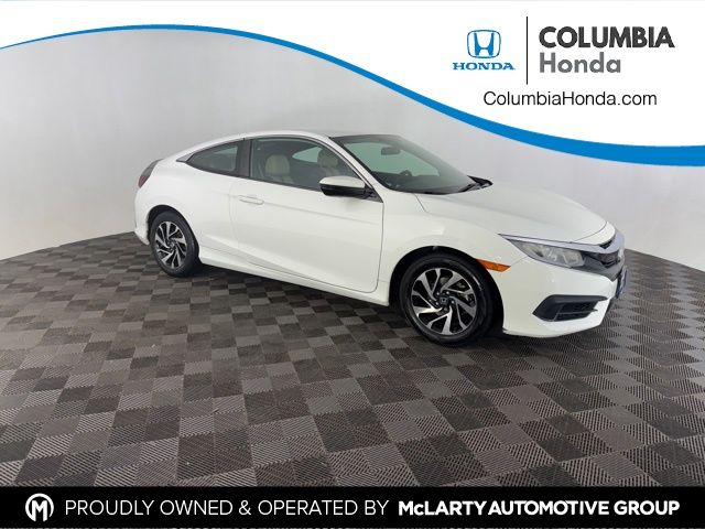 Taffeta White 2016 Honda Civic Coupe LX Coupe Front-Wheel Drive Continuously Variable Transmission