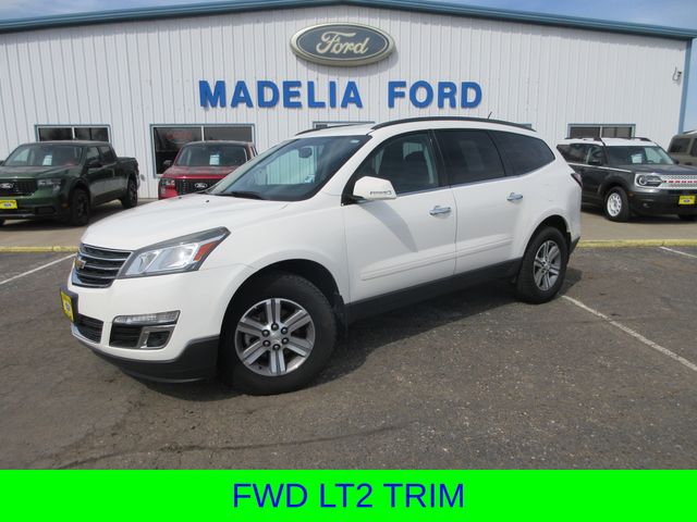 White 2015 Chevrolet Traverse 2LT FWD SUV / Crossover Front-Wheel Drive 6-Speed Automatic