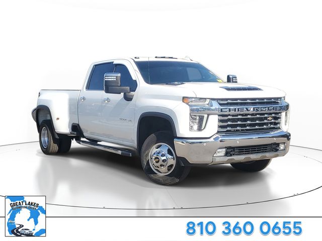 Summit White 2022 Chevrolet Silverado 3500HD LTZ Crew Cab 4WD Pickup Truck Four-Wheel Drive Automatic