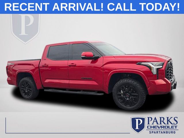 Red 2022 Toyota Tundra SR5 CrewMax Cab 4WD Pickup Truck Four-Wheel Drive Automatic