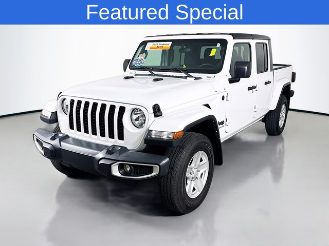 Bright White Clearcoat 2022 Jeep Gladiator Pickup Truck Four-Wheel Drive 8-Speed Automatic
