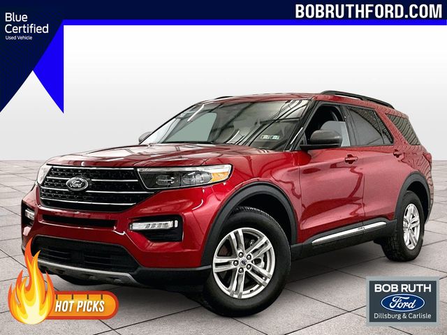 Rapid Red Metallic Tinted Clearcoat 2023 Ford Explorer SUV / Crossover All-Wheel Drive Automatic