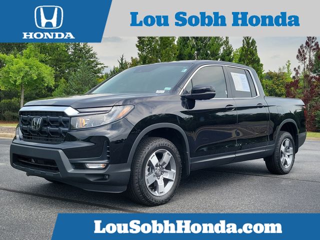 Crystal Black Pearl 2025 Honda Ridgeline RTL AWD Pickup Truck All-Wheel Drive 9-Speed Automatic
