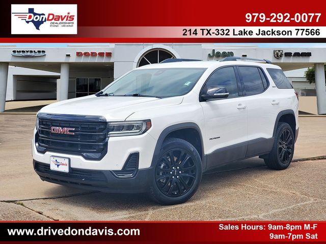 Summit White 2022 GMC Acadia SLE FWD SUV / Crossover Front-Wheel Drive 9-Speed Automatic